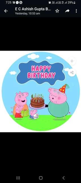 Peppa pig theme sunboard cutout and glex banner