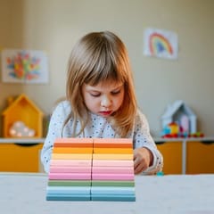 Set of 9 Rectangular Rainbow Stacker