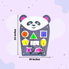 Hefty Panda Shape Sorter Montessori Activity Panel