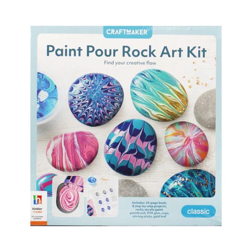 HINKLER CRAFTMAKER PAINT POUR ROCK ART KIT