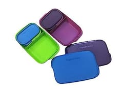 Tupperware Plastic My Lunch Container -2pc, 590ml Lunch Box For Back To School Kids ,Birthday Gift ,Set Of 2 Lunch Box