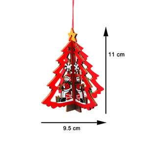 Christmas Decorations - 3D Christmas Tree Ornaments - Set of 6  By cThemeHouseParty