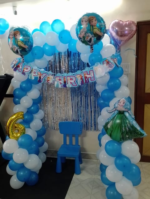 Theme Balloon Decoration Service At Your Door Step , Girls Birthday Party Decoration Services .