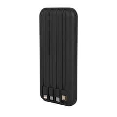 Enwire Black 10000 mAh Power Bank is sleek and sturdy as it can be carried everywhere in travel