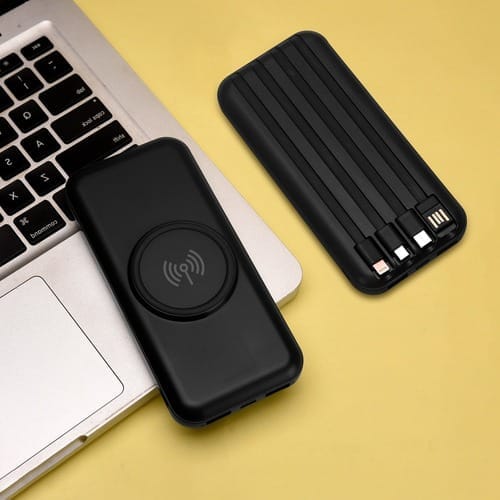 Enwire Black 10000 mAh Power Bank is sleek and sturdy as it can be carried everywhere in travel