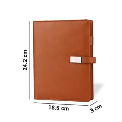 Standard Tan Diary Power bank DPBxxx5000mAh for a good corporate gifting idea for your friends and colleagues