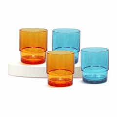 Tupperware Deluxe Tumbler Small 290Ml (Set Of 4) ,Glass, Mug ,Tumbler