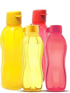 Family Plastic Bottle Set, 4-Pieces, Multicolor