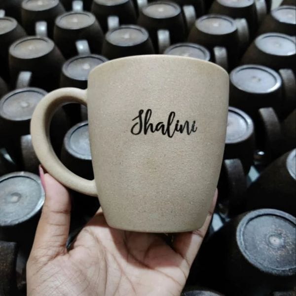 Customisable Name Rice Husk Coffee Mugs - Set of 1 (300ML)