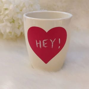 Unbreakable Mug - Set of 1 - Red Heart Valentine's Gift (300ML)