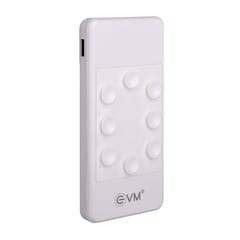 EVM EnBound 10000mAh White Powerbank lightweight and compact size also compatible with all cell phones and other electronic equipment