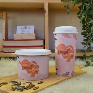 Unbreakable Cup & Snack box-Wonder Women-1 Crop waste cup (360ml), 1 matching Snack box (500 ml)