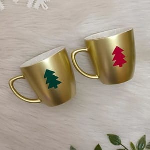 Unbreakable Teacup - Set of 2- Christmas tree (300ML)