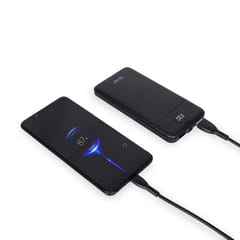 P0099 10000 EnMove-Black Powerbank is sleek and lightweight making them convenient to carry also ideal for corporate gift & Suitable to all industries