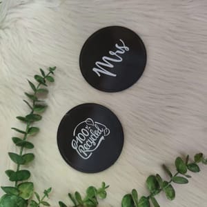 Eco-Friendly 100% recycled Coasters- Set of 2 BPA Free