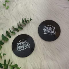 Eco-Friendly 100% recycled Coasters- Set of 2 BPA Free