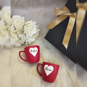 Marshmallow love -set of 2 Tea cup customised (150ML)