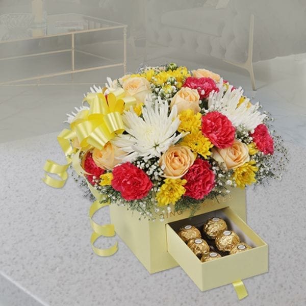 Communicative Flower Bouquet For Birthday & Anniversary By Ring-A-Roses