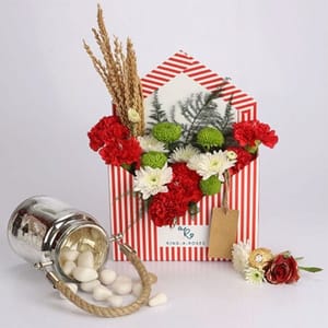 Eye Catching Flower Bouquet For Birthday & Anniversary By Ring-A-Roses