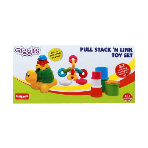 GIGGLES PULL STACK N LINK TOY SET