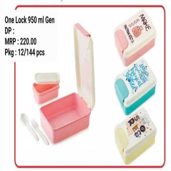 One Lock 950ml Gen Lunch Box For School Kids