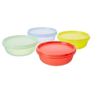 Tupperware Buddy Bowl Set, 300ml, 4 Pieces, Assorted, Plastic, Multicolour ,Food Storage