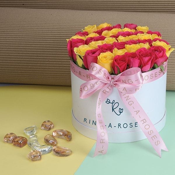 Blushing Flower Bouquet For Birthday & Anniversary By Ring-A-Roses