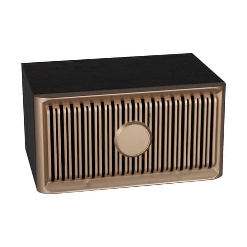 Classic Wooden Rhythm Speaker is lightweight and portable for your stakeholders