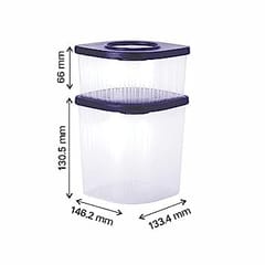 Tupperware Stack Fresh Container 1ltr & 470ml (1pc Each) , Storage Box , Kitchen Accesories