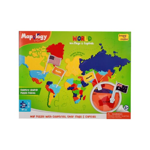 IMAGI MAKE MAPOLOGY WORLD WITH FLAGS & CAPITALS