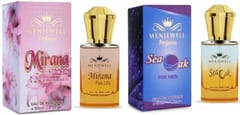 Sea Oak Aqua Fresh & Mirana Pink Lilly Couple Perfume Gift Set Eau de Parfum - 100 ml  (For Men & Women)