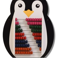 Penguin Wooden Abacus and Learning Play Center Multicolour Wooden Educational Toy, Early Math Skills, 3 Years & Above, Preschool Toys