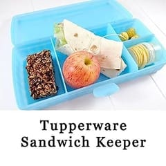 Tupperware. Sandwich Keeper Plus -1 pc - Purple (Plastic) Multi-Purpose Use