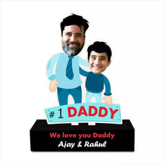 Personalized Caricature Father's Day Gift ,Personalize the caricature with pictures of you and your dad.