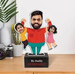 Personalized Caricature Father's Day Gift ,Personalize the caricature with pictures of you and your dad.