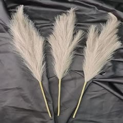 cThemeHouseParty 3 Pcs Artificial Big Pampas Grass Flowers Plant Home, Room, Office, Bedroom,Living Room, Table Decoration Craft Items Corner (Without Vase Pot) (32.5 Inch)