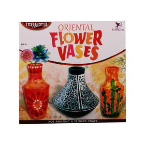 TOYKRAFT TERRACOTTA ORIENTAL FLOWER VASES