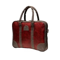 Lappy Maroon and Grey Laptop Bag Soft lining and water-resistant Matty provide your laptop tablet with 360?all around protection