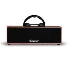 Classic Wooden Speaker MS-WS-004-Mix Color lightweight and portable speaker carry music with it and you can chill with the booming sound while listening to it