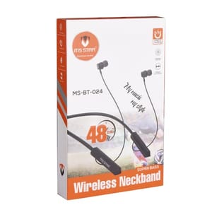 Black Wireless Bluetooth Neckband is the classic innovation of wired earphones also perfect gift for music-lover stakeholders