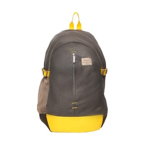Trek Yellow & Grey Backpack  made with polyester material,Large Capacity hard case backpack feels luxurious and comfortable