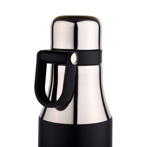 500ml Black Double Stainless Steel Flask With Handle Hot & Cold water also best Gifting option for corporate