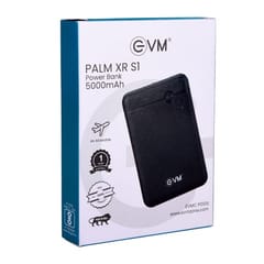 EVM BLACK PALM XRS1 5000 mAh Powerbank is sleek and light in weight as it can be carried everywhere in travel