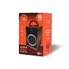 Premium Wooden Speaker MS-WS-001-Mix Color lightweight and portable speaker carry music with it and you can chill with the booming sound while listening to it