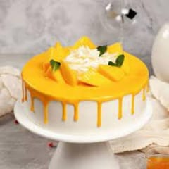 Simple & Fresh Mango Cream Cake(Design as per availability)