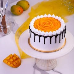 Simple & Fresh Mango Cream Cake(Design as per availability)