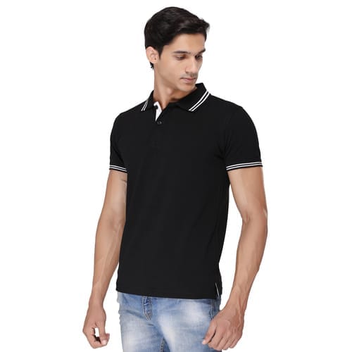 Black Fashion Polos KL-TS-POLO-01 BK