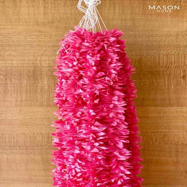 cThemeHouseParty Artificial Mogra Hanging Long Flower line for toran(Backdrop),Home Decor, Diwali, Festival decoration (Dark Pink)