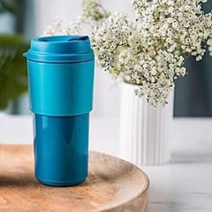 Tupperware Plastic Cup - 1 Piece, Blue, 490ml , For Gift ,For Boys ,Drinkwear ,Tumbler , Mug