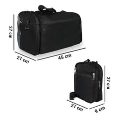 Killer Black & Grey Folding Duffle Bag ensures you get both, sling bag for day-to-day life and a duffle bag for your weekend plans Also, this is a great corporate gift for your manager and employees to make them feel special